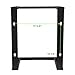 NavePoint 12U Wall Mount Open Frame 19 Inch Server Equipment Rack Threaded 16 inch Depth Black