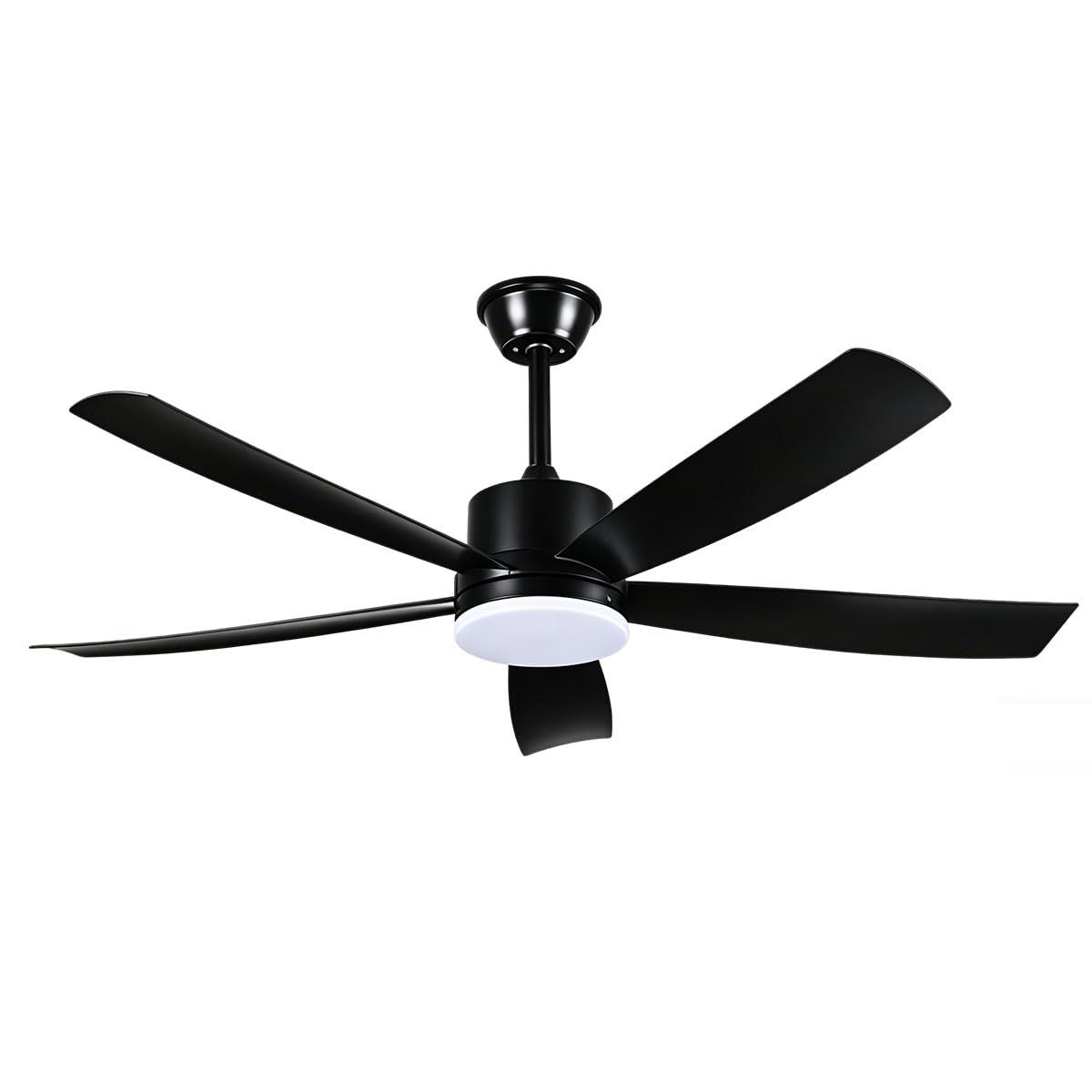 ZJHAHJY 52 Inch Large Ceiling Fans with Lights and Remote, Modern Quiet Fan Light, Dimmable, 6-Speeds Reversible, High Airflow Fixtures for Living Room