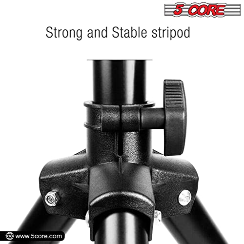 5 Core Pa Speaker Stands Adjustable Height Professional Heavy Duty Dj Tripod With Mounting Bracket And Tie, Extend From 40 To 72 Inches, Black - Supports 132 Lbs Ss Hd 1Pk #TOP2