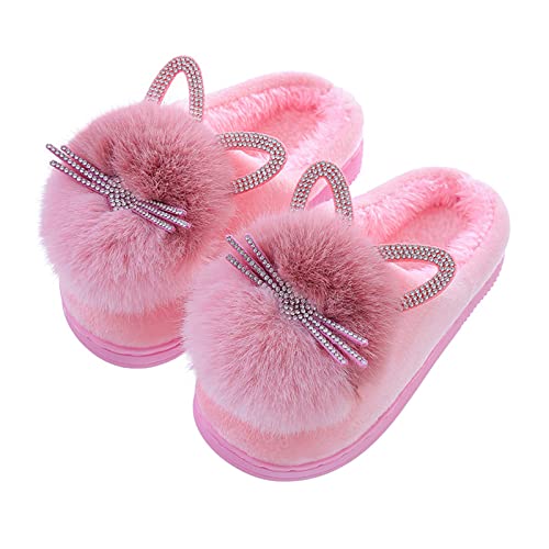 CsgrFagr Kids Children's Boys Girls Fashion Shoes Cartoon Plush Shoes Indoor Home Soft and Cute Cot