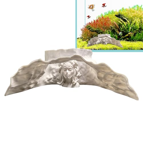 Aquarium Cave - Betta Habitat - Aquarium Underground Tunnel Cave - for Clown Loach Guppy Corydora Catfish Cory Small Cichlid Turtle Reptile Terrarium