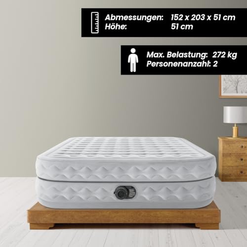 Intex Materasso Dura Beam Supreme Tecnologia Fiber-Tech Q Con Pompa Elettrica - 4