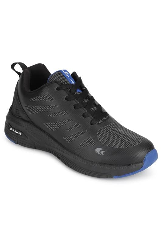 Image of Allen Cooper Training,Road Running,Cricket,Gym,Sports Comfortable Extra Max Cusion with Memory Foam Insole Running Shoes for Men(462 Deepblack /Grey-Sizes 6,7,8,9,10)