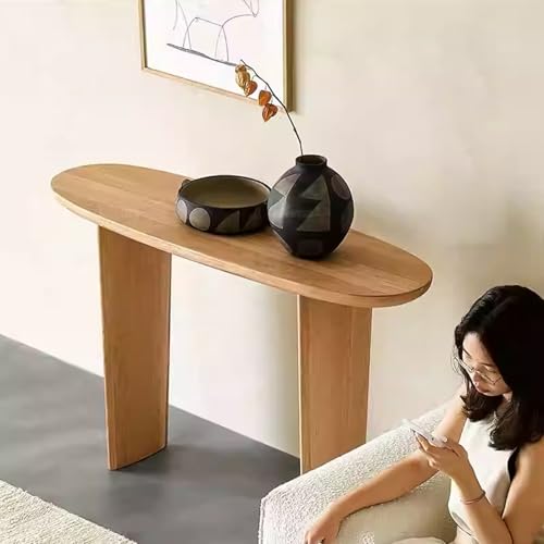 Recibidor mesa de madera con esquinas redondeadas antiimpactos 3