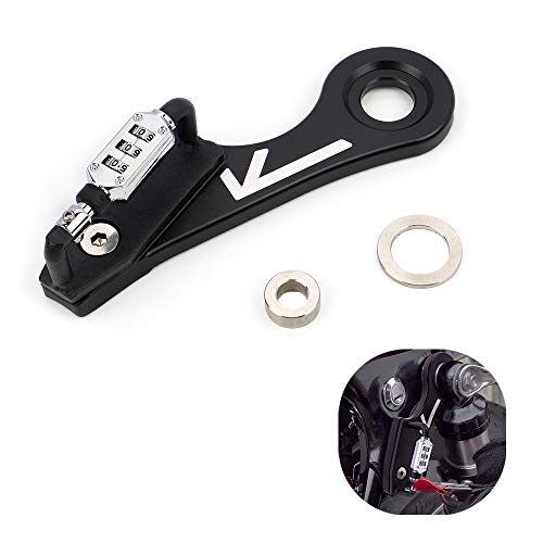 GUAIMI Motorcycle Helmet Lock Anti-Theft Combination PIN Locking Helmet Security Lock Compatible with Twins Bonneville Thruxton Scrambler