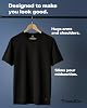 ThreadCo Men's T-Shirts - 100% Cotton - Premium Weight 180gsm Mens T Shirt - Tailored-Fit Crew Neck Tee - Soft, Breathable & Pre-Shrunk - 2 Pk - Black - XXL #1