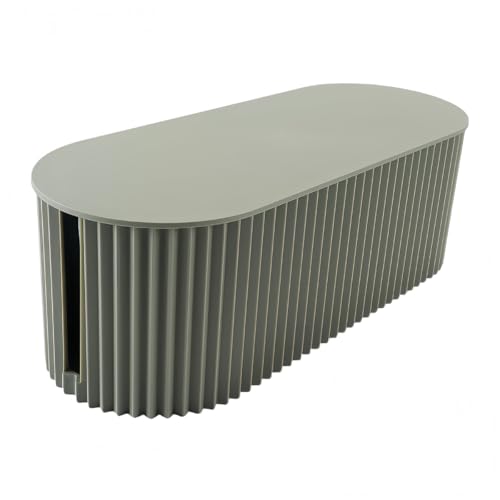 Boîte de rangement pour câbles verte de bureau et maison