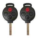 Car key Fob for Mercedes-Benz Smart 2005-2015 Fortwo Remote Fccid: KR55WK45144;by AUTO KEY MAX (PAIR)
