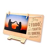 DIGIDU | Marco de fotos con pinzas | Regalos para amigas originales | Regalos Originales | Regalos Personalizados | Regalo Aniversario Pareja | Regalo Madre | Regalo para Padres (Por todo)