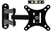 Ryehaliligear Full Motion Articulating Swivel Tilting Single Flat Screen LCD TV Wall Mount Bracket for 14"-24" Flat Screen Displays, VESA 75 and 100 Compatible, 40 lb Capacity Black
