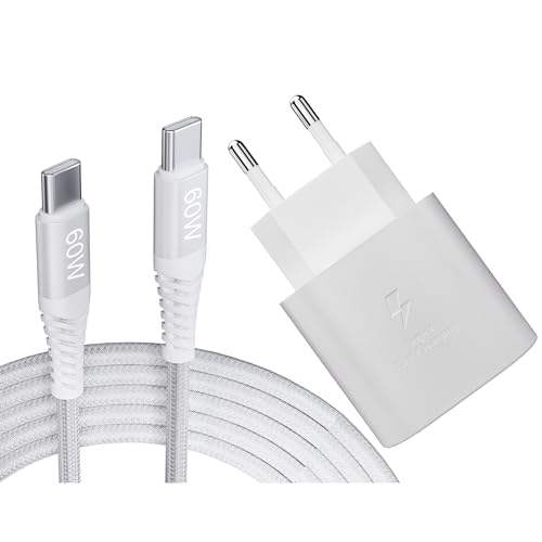 Ampia compatibilità: questo caricabatterie super veloce con cavo di ricarica in nylon 2M tipo C compatibile con Samsung Galaxy S23, S23+, S23 Ultra, S22, S22+, S22 Ultra, S21, S21 Ultra, S20, S20+, S20+, S20 Ultra, S10, S10+, S10e, S10e, 9, S8, S8+, A71 5G, A70s, A80, A90, A51, A52, A53, Note20 Ultra/20, Note10+ 5G, Note10, Galaxy Fold/Z Flip, Z Flip 4/Z Fold4, Z Fold2, Tab S7, Galaxy Tab S7+, Tab S7 FE LTE, Tab S 7 FE, 2021/2020/2018 per iPad Pro 12,9 in e altri dispositivi di tipo C.