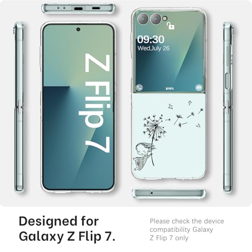 Coque TPU souple résistant aux chocs Samsung Z Flip 7 fine et transparente