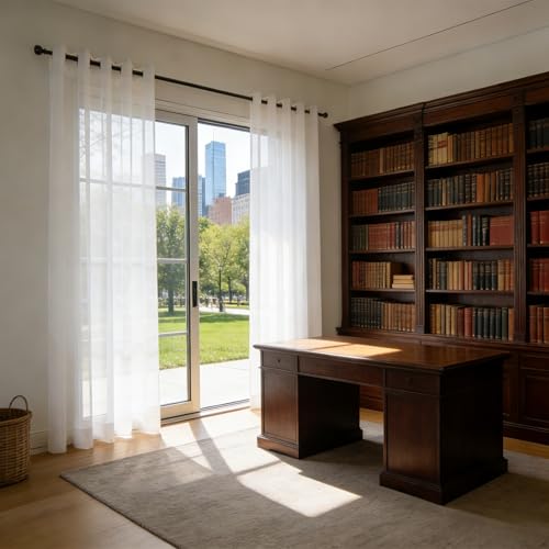 Cortinas aspecto de lino decorativas con caída elegante y suave 2