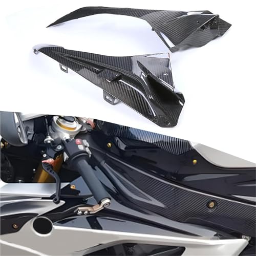Carénages latéraux en carbone pour BMW S1000RR protégeant le tableau de bord