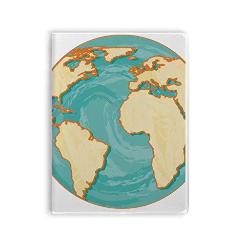 Carnet de notes Earth Blue Ocean Yellow avec couverture souple flexible