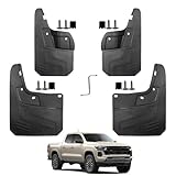 Peleus Truck Mud Flaps for Chevy Colorado Mud Flaps 2026 2025 2024 2023 Without Fender Flare Aerodynamic Mud Flaps for Trucks Pickup Splash Guards Fenders Set of 4 Mud Gards Mudflaps