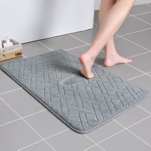 Langsame Erholung Gedächtnisschaum Badematte rutschfest Wasserabsorbierend Badezimmerteppich Weich...