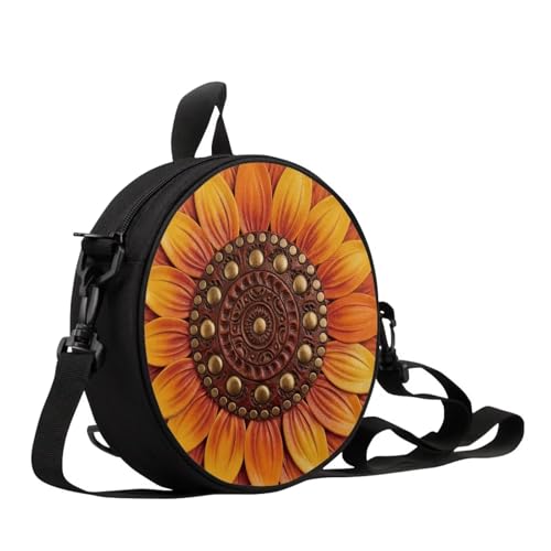 Image of Women Novelty Round Clock Shape Zippered Clock Purses for Women Tote Handbag Shoulder Bag, Gift for Mom Girlfriend