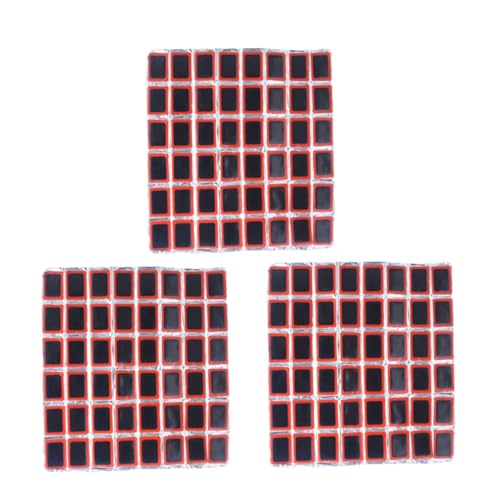 SUPVOX 3sheets Rubber Tire Patch Kit Puncture Repair for Bikes Repair for Inner Tubes and Air Mattresses Easy to Use Portable