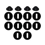14PCS Toilet Seat Washers Set, Silicone Rubber Washers and Rubber Bases for Toilet Seat Fittings, Anti Slip Round Pads for Seats Fixings and Seat Buffers, Replacement Kit for Bathroom Seats