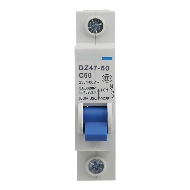Disjoncteur DZ47-60 1P C60 pour protection de tableau électrique