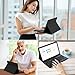 MORECOO for Samsung Galaxy Tab A9 Plus Case with Keyboard 11 inch 2023 (SM-X210/X216/X218), A9 Plus Tablet Case with Detachable Wireless Keyboard, Black