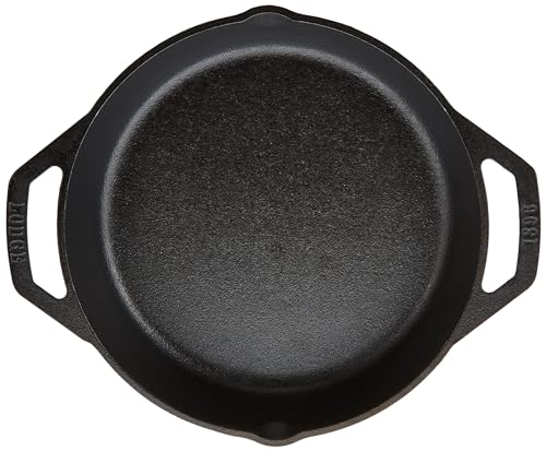 Image of Lodge 10.25 Inch Pre-Seasoned Cast Iron Skillet - Dual Assist Handles - Use in Oven, on Stove, on the Grill, or Over a Campfire - Black (Pack of 3)