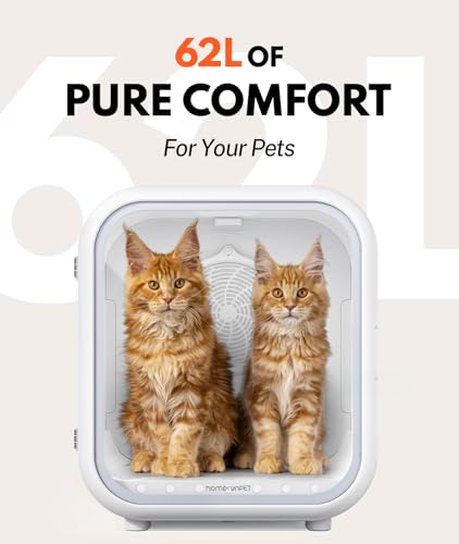 Image of HomeRunPet Automatic Pet Dryer Box, 62L Ultra Quiet Cat Dryer (Drybo Pro)