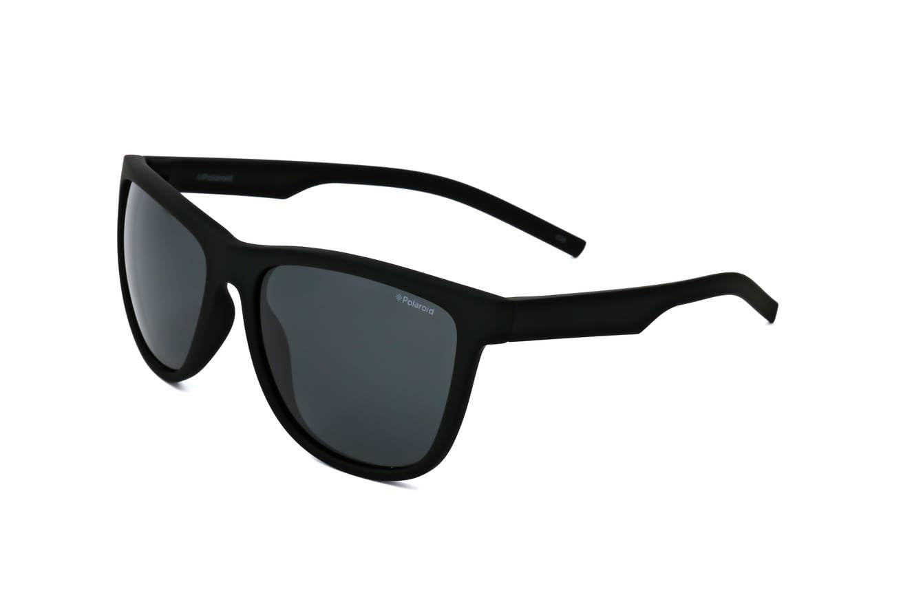 PolaroidSunglasses PLD6014/S Square Sunglasses, RUBBER BLACK, 56 mm