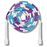 Elevate Rope Cuerda de saltar profesional con cuentas – 3 m ajustable, cuentas de calidad y cuerda de poliéster – para estilo libre, cardio y trucos – todos los niveles y uso en interiores y
