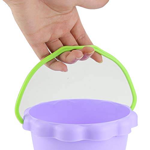 Oopsu 5 Pack 6\'\' 1.5 L Candy Color Plastic Small Buckets, Small Sand Pail Beach Toy(at Least 4 Colors) - Thumbnail 5