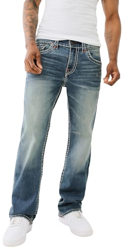 True Religion Men's Super T Billy Flap, Llano Medium Wash, 40 at