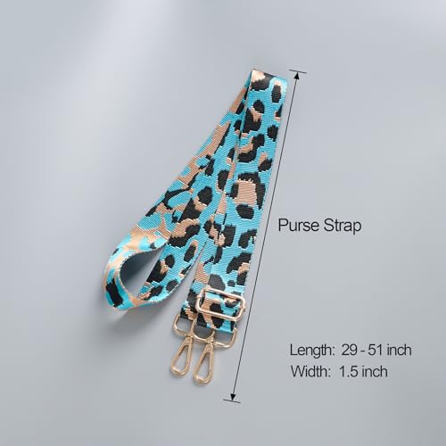 Image of chushui Leopard Print Purse Strap for Women,Adjustable Crossbody Bag Strap