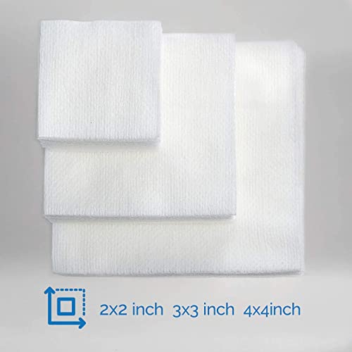 Image of JMU 5000 Gauze Pads 2x2, 4-Ply Non Woven Gauze Sponges, Non-Sterile | All Purpose Dental Gauze Sponges