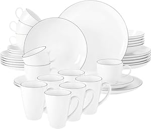 Seltmann Weiden Lido 36-teilig Black Line Kombiservice