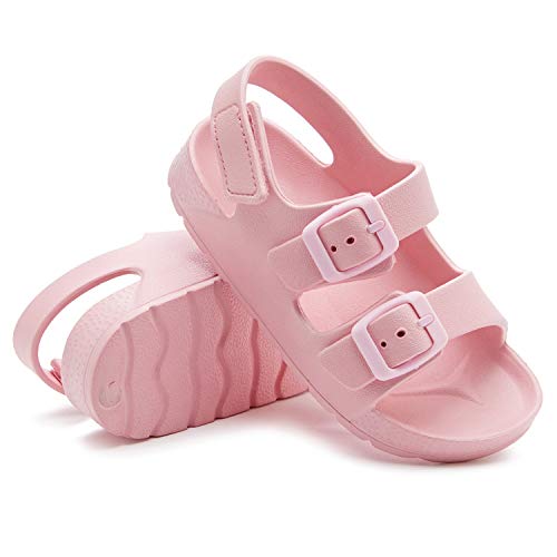 Image of EasyStar Boys and Girls Lightweight Dual-Adjustable Sandal Buckles With Hook and Loop Heel Closure