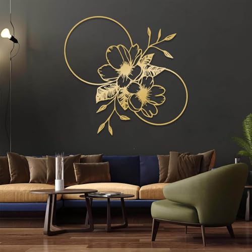 large abstract metal wall art Flower Decor,Geometric Art,Floral and Boho