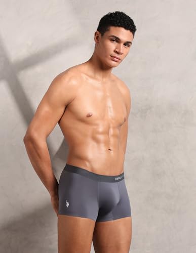 Image of U.S. Polo ASSN. Men's Nylon Micro Fibre Seamless Ultra-Light Underwear Trunks