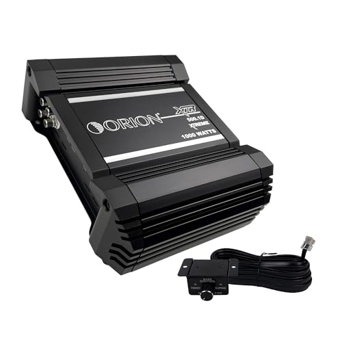 Orion XTR Series XTR500.1D High Power Monoblock Class D Car Amplifier - 500W RMS, 1-Ohm Stable, Low-Pass Crossover, Bass Boost Control, MOSFET Power Supply, Bass Knob Included, Made in Korea