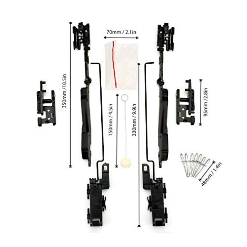 WayJun Sunroof Track Repair Kit for Ford F150 F250 F350 F450 Super Duty Expedition Lincoln Navigator Mark LT Chrysler PT Cruiser - Thumbnail 2