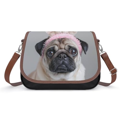 Sac Bunny Pug Dog en cuir : le cadeau idéal pour femme