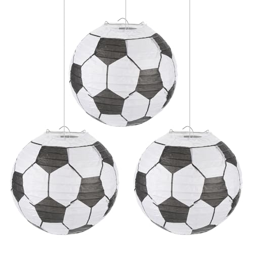 MECCANIXITY Soccer Paper Lanterns, 12