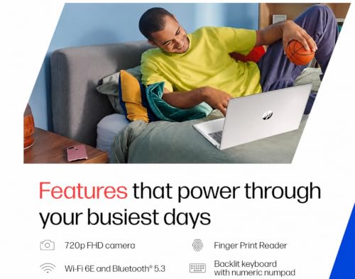 Image of HP EliteBook 650 G10 Laptop, Intel Core i3 13th Gen, 8GB RAM(UPGRADEABLE), 512GB SSD,Free DOS, 15.6 inch FHD Touch Display, Thin and Light,1.78KG,C65BSPT