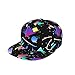 80s 90s Vintage Disco Theme Baseball Cap Adjustable Breathable Fashion Snapback Flat Bill Hat Casual Hip Hop Hats for Men Women Outdoor
