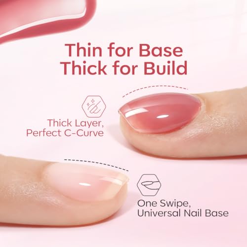 Image of modelones Jelly Pink Rubber Base Gel Polish Set 6 Color Builder Nail Gel