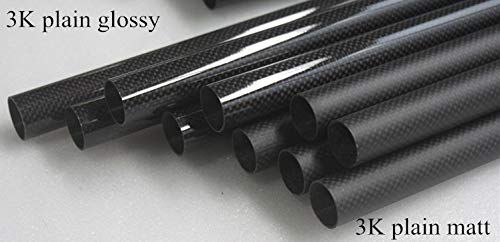 US WHABEST 2Pcs Carbon Fiber Tube 3k Matte 8mm OD x 6mm ID X 1000MM Long (Roll Wrapped) /Tubing/Pipe/Shaft