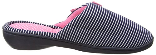 Isotoner - Nautical Heeled Mule Slipper, Pantofole...