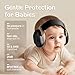EZARC Baby Ear Muffs for Noise Protection – NRR 25dB Noise Cancelling Headphones for Newborns, Infants & Toddlers (3–48 Months), Adjustable Headband, Comfy Fit for Airplane, Concerts, Sleeping (Black)