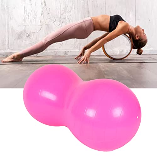 Peanut Fitness Balls, 50x100cm Improve Core Strength Loose Weight Prevent Slip Physical Exercise Ball Exercise Peanut Ball for Gym Use (Pink)
