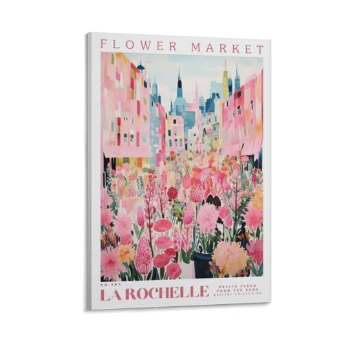 Poster sur toile Marché aux fleurs pour creer une ambiance zen dans votre chambre